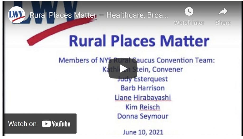 Rural Places Matter YouTube slide