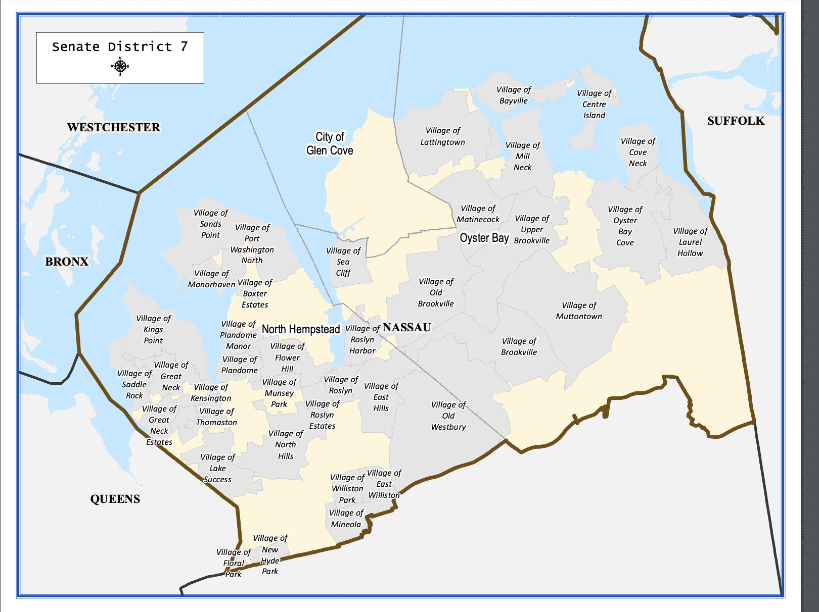 New York State Senate District 7 Map