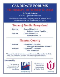 Candidate forum for Town of North Hempstead districts 4 & 6